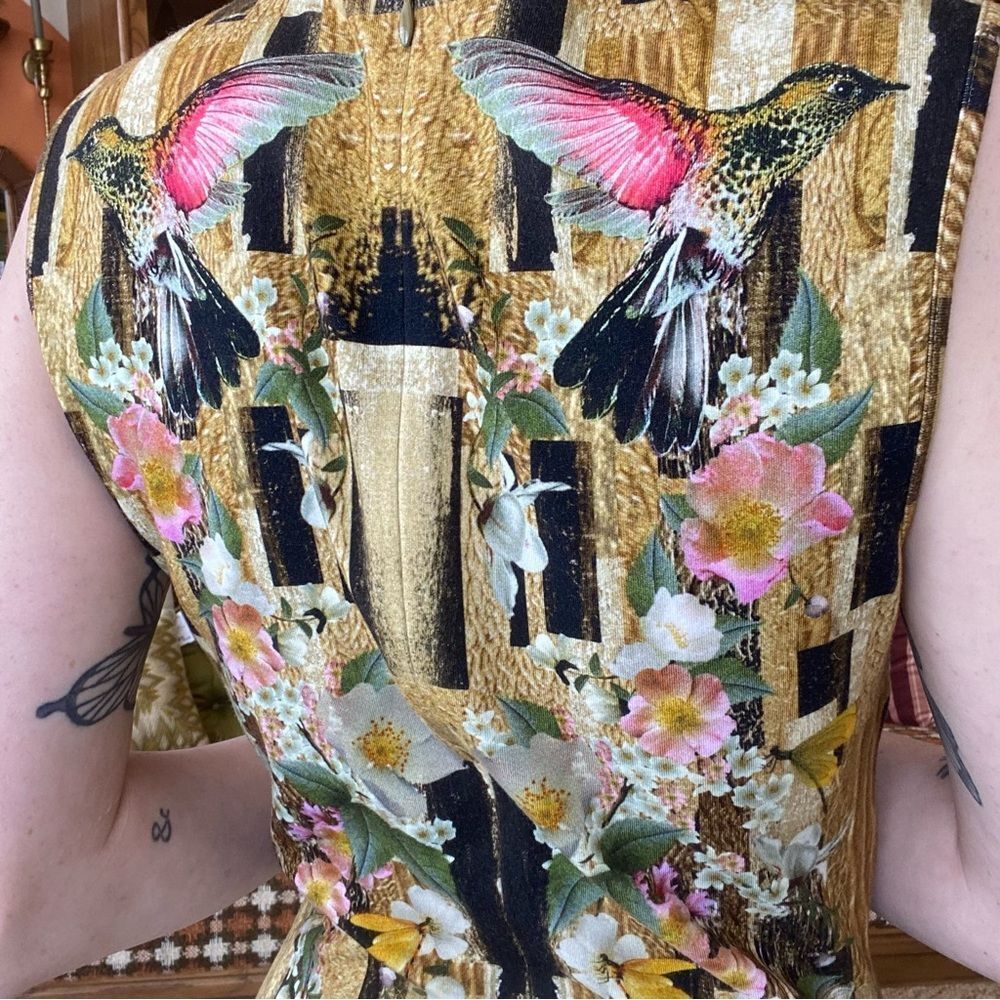 Alexander McQueen Resort Hummingbird Dress - Picture 5 of 6